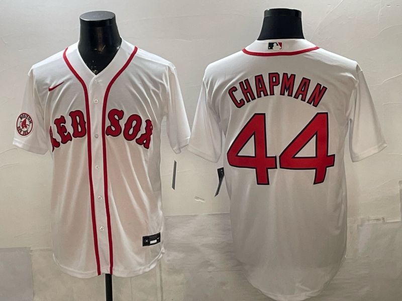 Men 2026 Boston Red Sox #44 Chapman White Game Nike MLB Jersey style 004